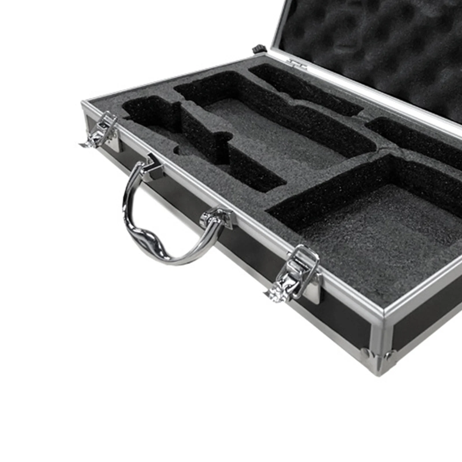 Portable Microphone Carrying Case Instrument Box with Sponge for Microphone Sound Card