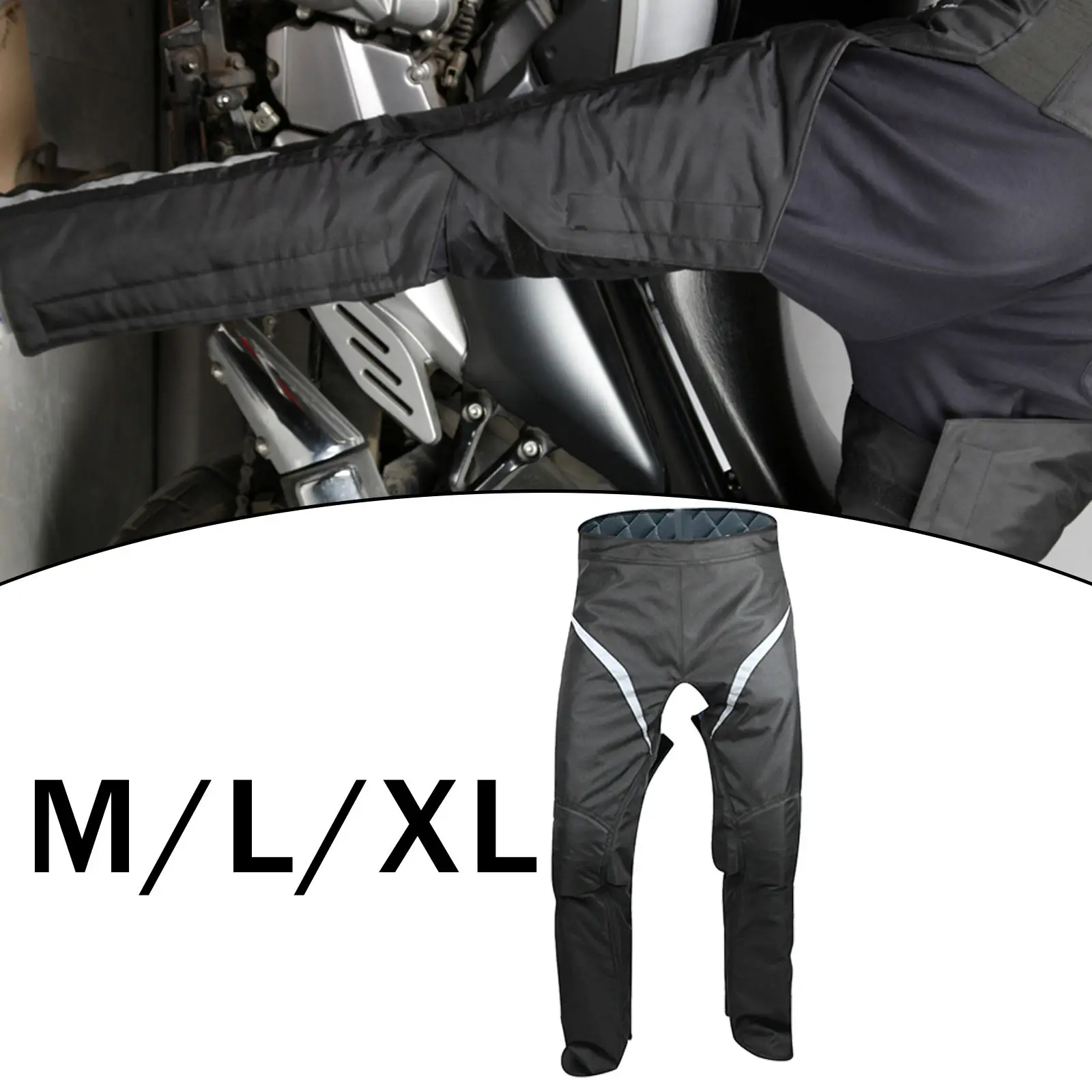Motorcycle Pants Windproof Adjustable Warmth Leggings Offroad Overpants for Touring Skiing Hiking in Cold Seasons