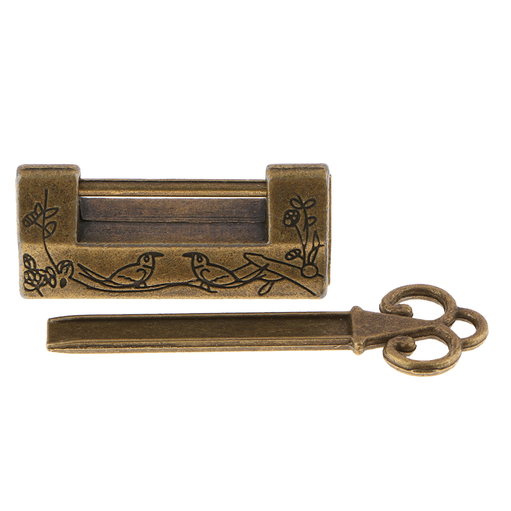 Long key Latch Padlock Kitchen Cabinet Cupboard Luggage Case,  Snacks Box Shackle Lock  Latch Bolt