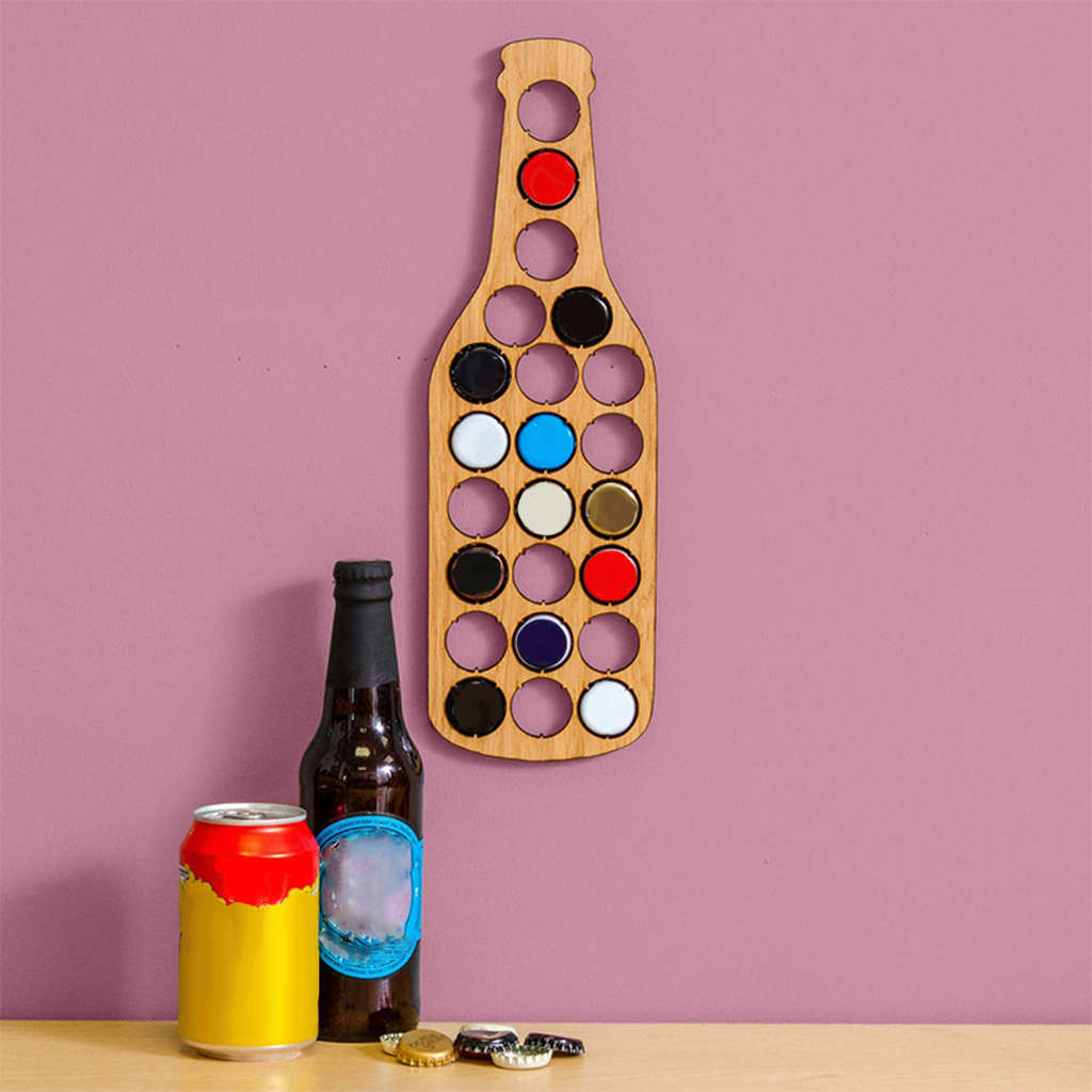 ing Wooden Beer   Collector Bracket Stand Gift for Men Home Decor