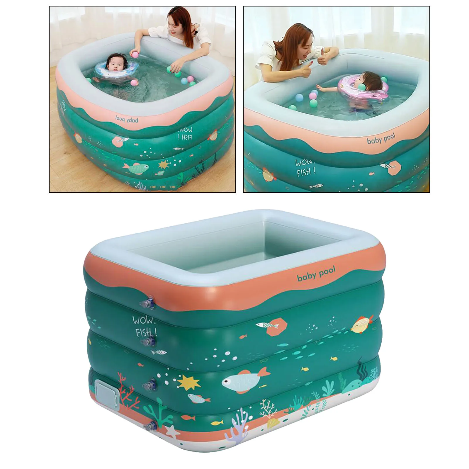 Inflatable Swimming Pool Outdoor Garden Summer Kid Paddling  Bath Tub
