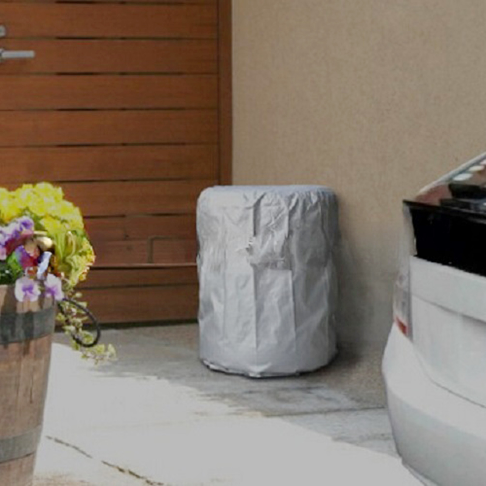 Large Tire Cover 4 Tires Stacked Large 420D Oxford Cloth No Fading Foldable Adjustable Anti-Uv Cloth for D32.2