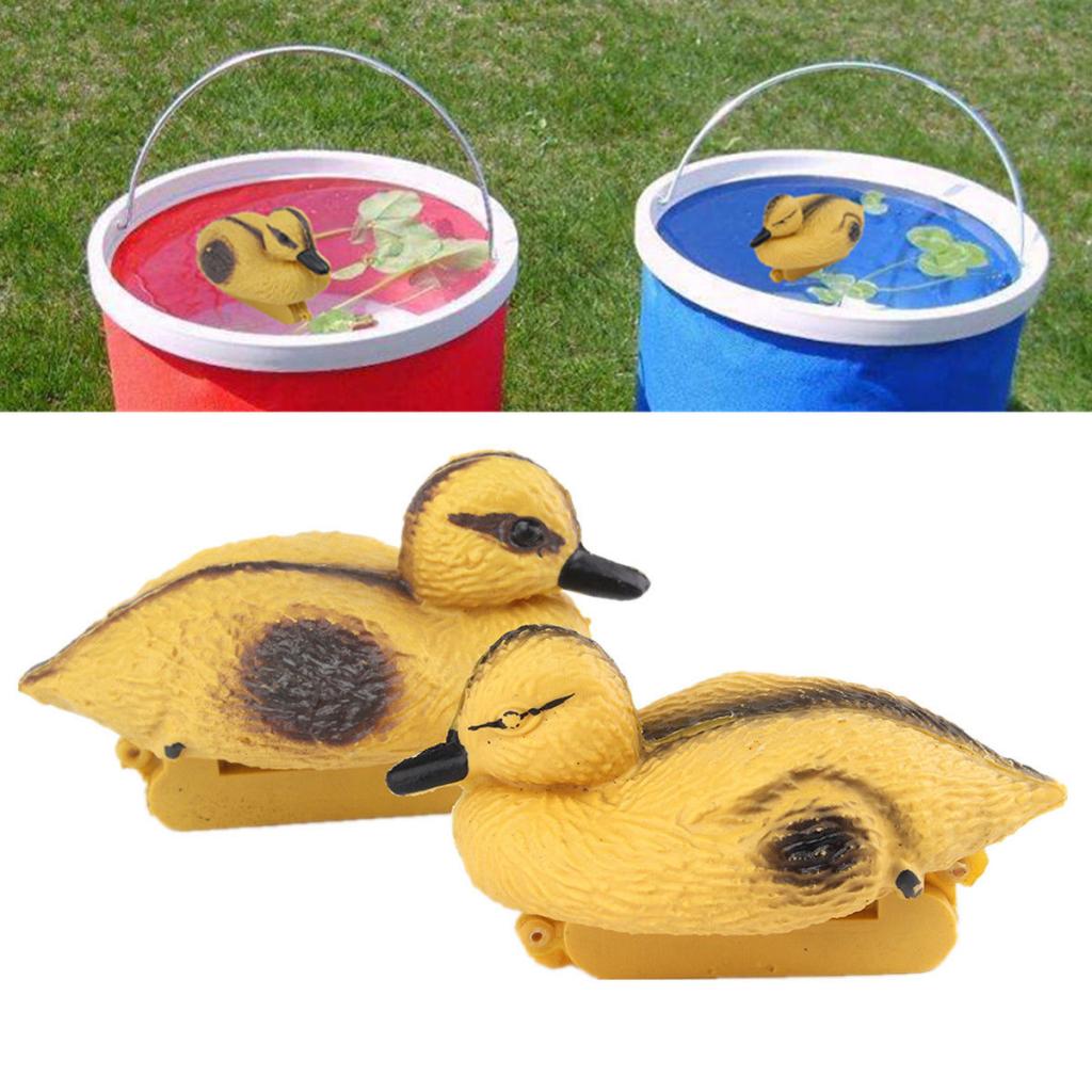 Baby Duckings Floating Decoy Ducks Fishing Tackles Plastic Garden Decoration Hunting Mallard Plastic Ornament Pond Koi Fish