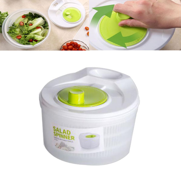 1pc 5L Salad Spinner Vegetable Washer BPA Free and Quick Dry Anti-Wobble Tech Shaker