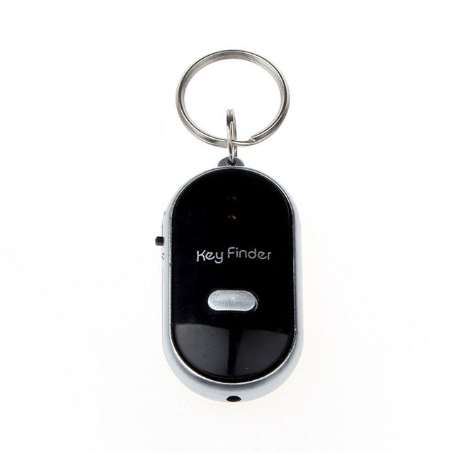 Generic 4 Pc Key Finder Locator Anti Lost Keys Keychain Tracker Whistle  Sound LED Light,White,1