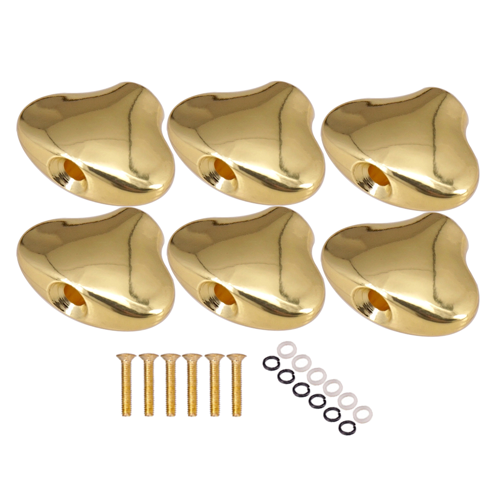 6 Pieces Guitar Tuning Pegs Caps Machine Head for Acoustic Folk Guitar