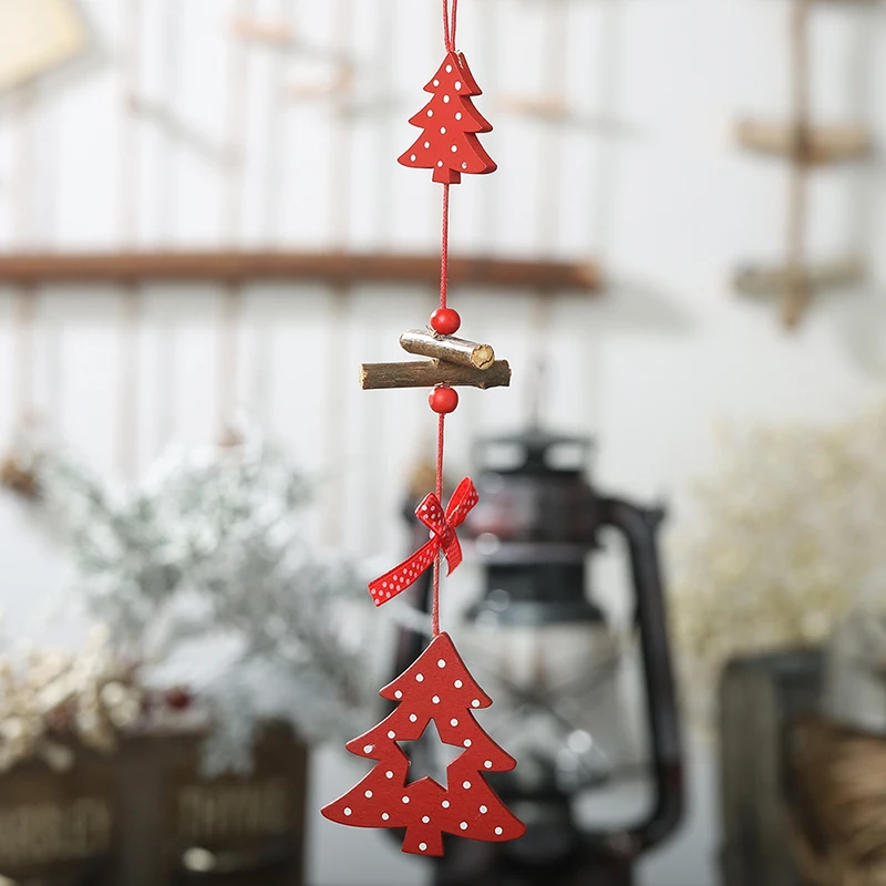 Choice of 5 Christmas Wooden Decorations 