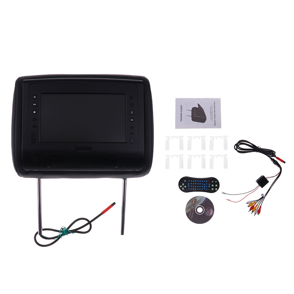Universal 1080P HD 7'' DVD Player LCD Headrest VT-DH705 TV Monitor DC 12V