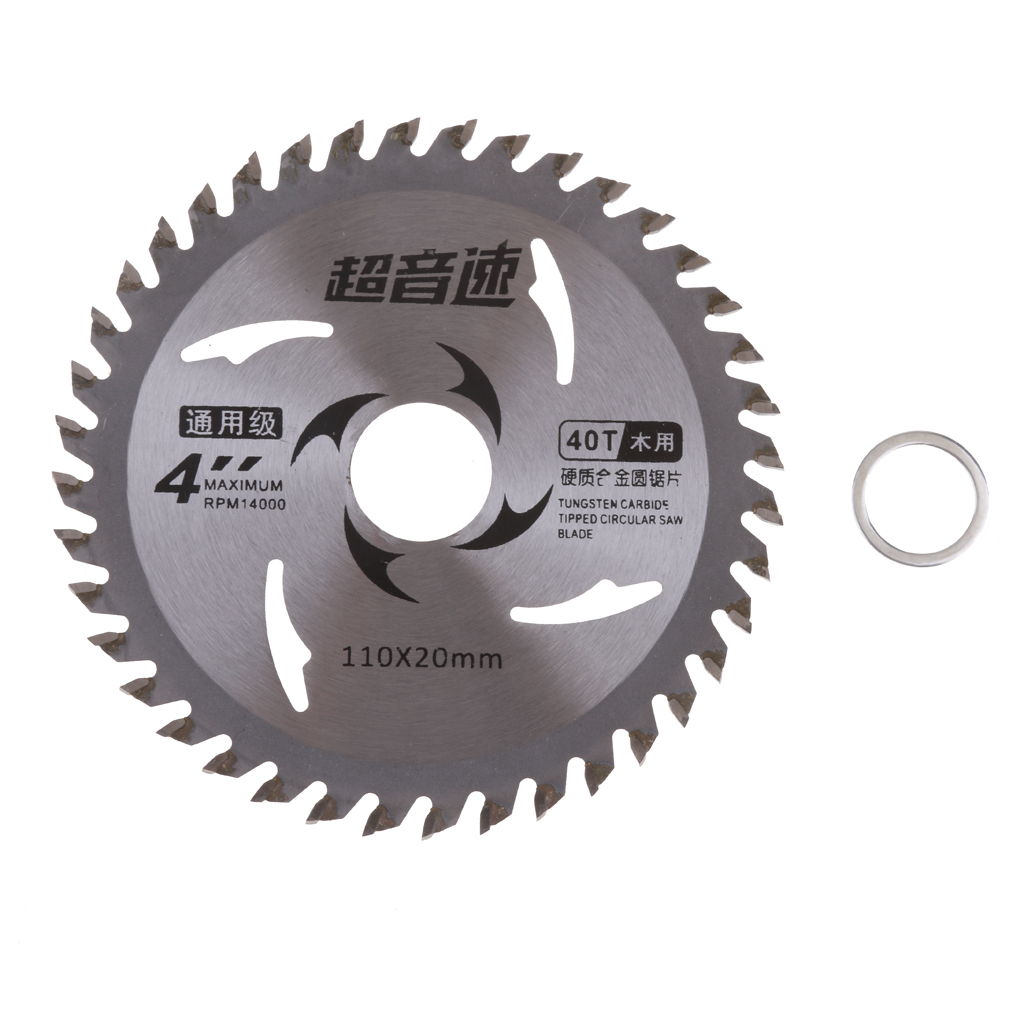 4'' 40-Tooth General Purpose Carbide Alloy Saw Blade Anti-Corrosive Coating Silver For Cutting Cement  PVC Pipe Tool Duralbe