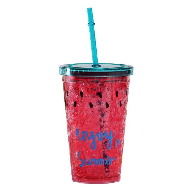 Moocorvic Water Bottles with Straw Plastic Cups,Tumbler With Lid