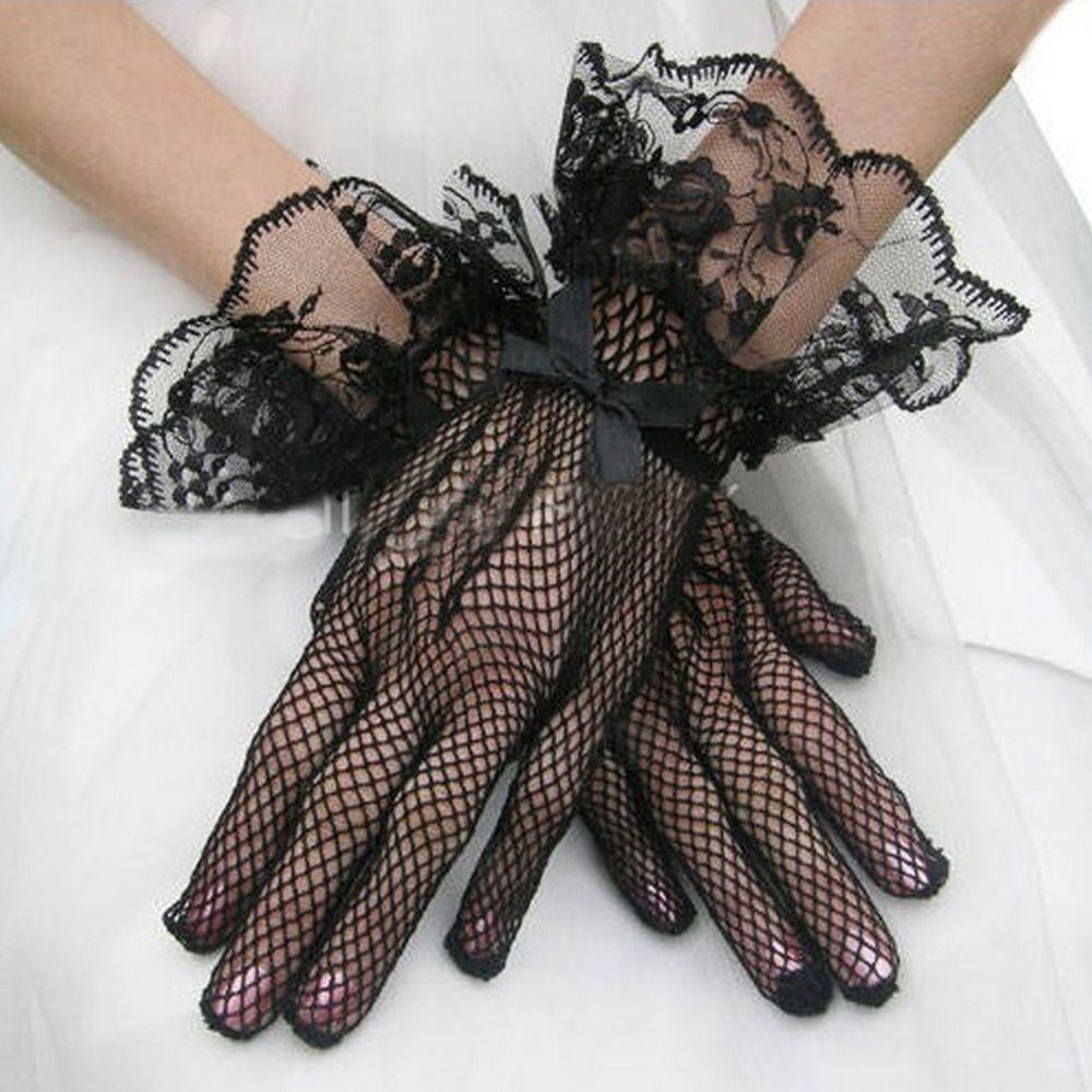 short lace gloves