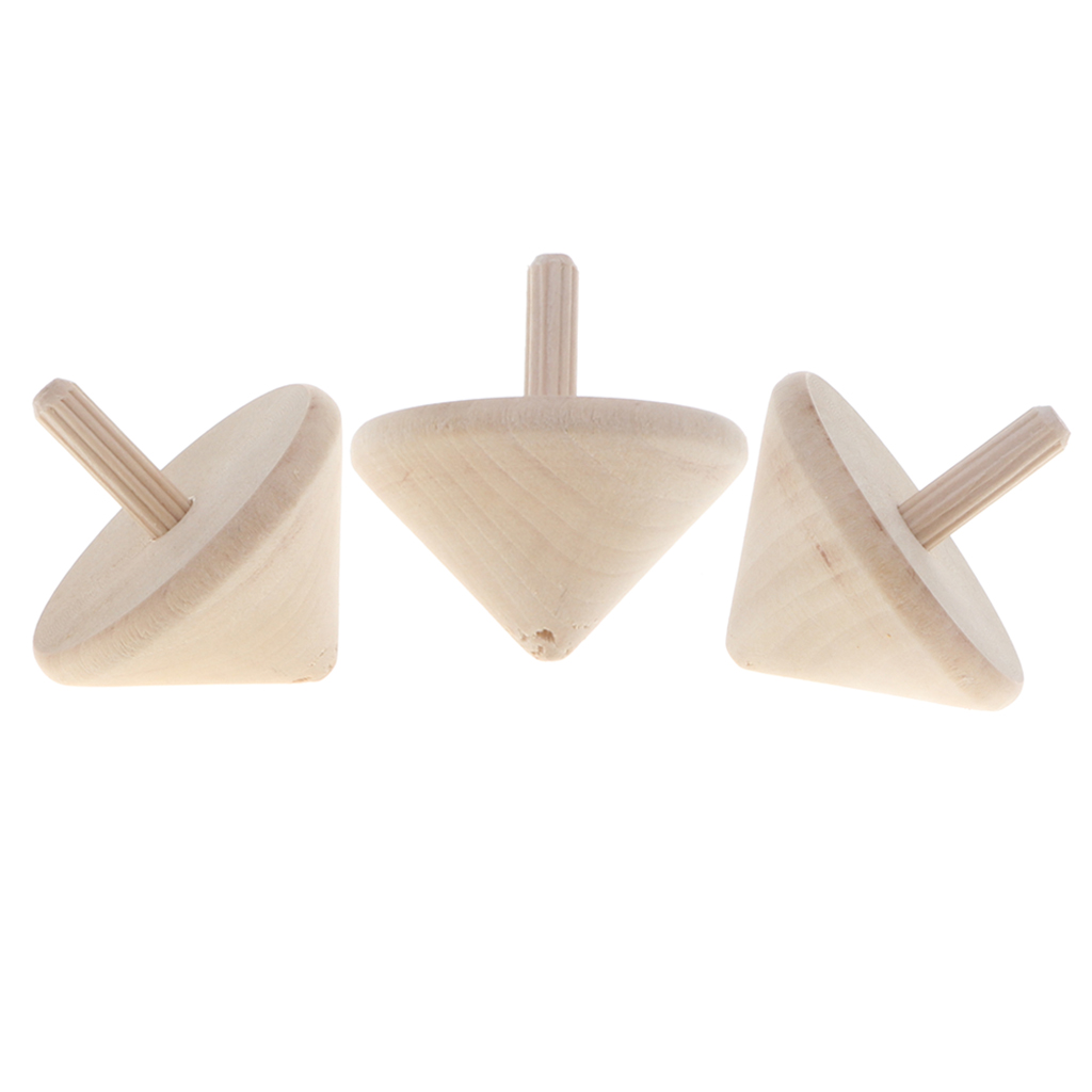 3x   Wooden      Gyro   Windsock   Peg - Top      Top   Toys   Fun