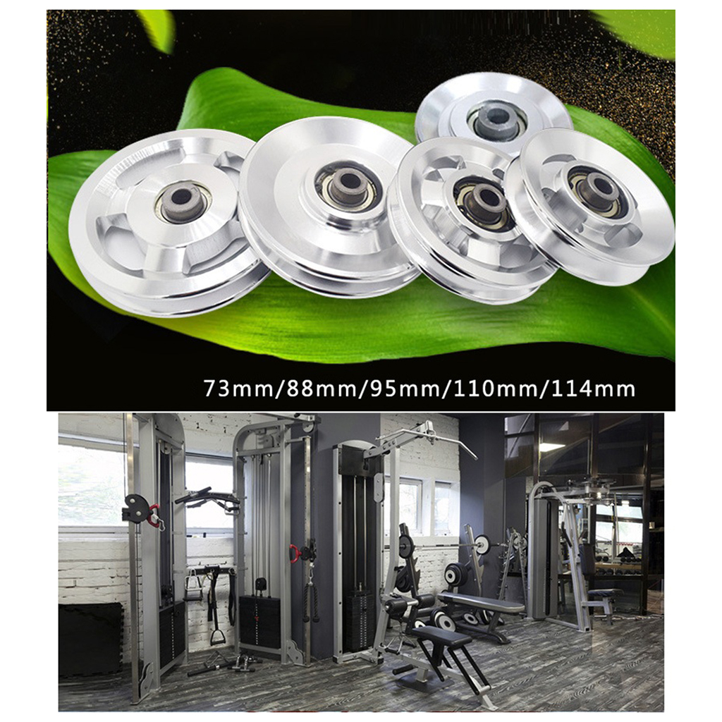 Solid Pulley Wheel Single Wheel Spin U Groove Roller Bearing Rigging Guide