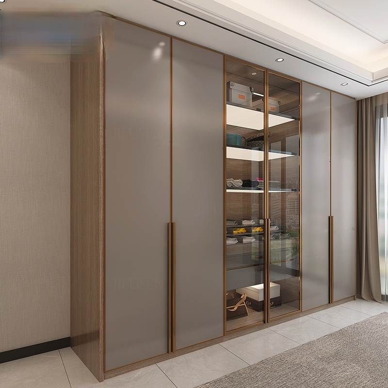 Title 3, Modern light luxury shoe cabinet cloakroom shut...