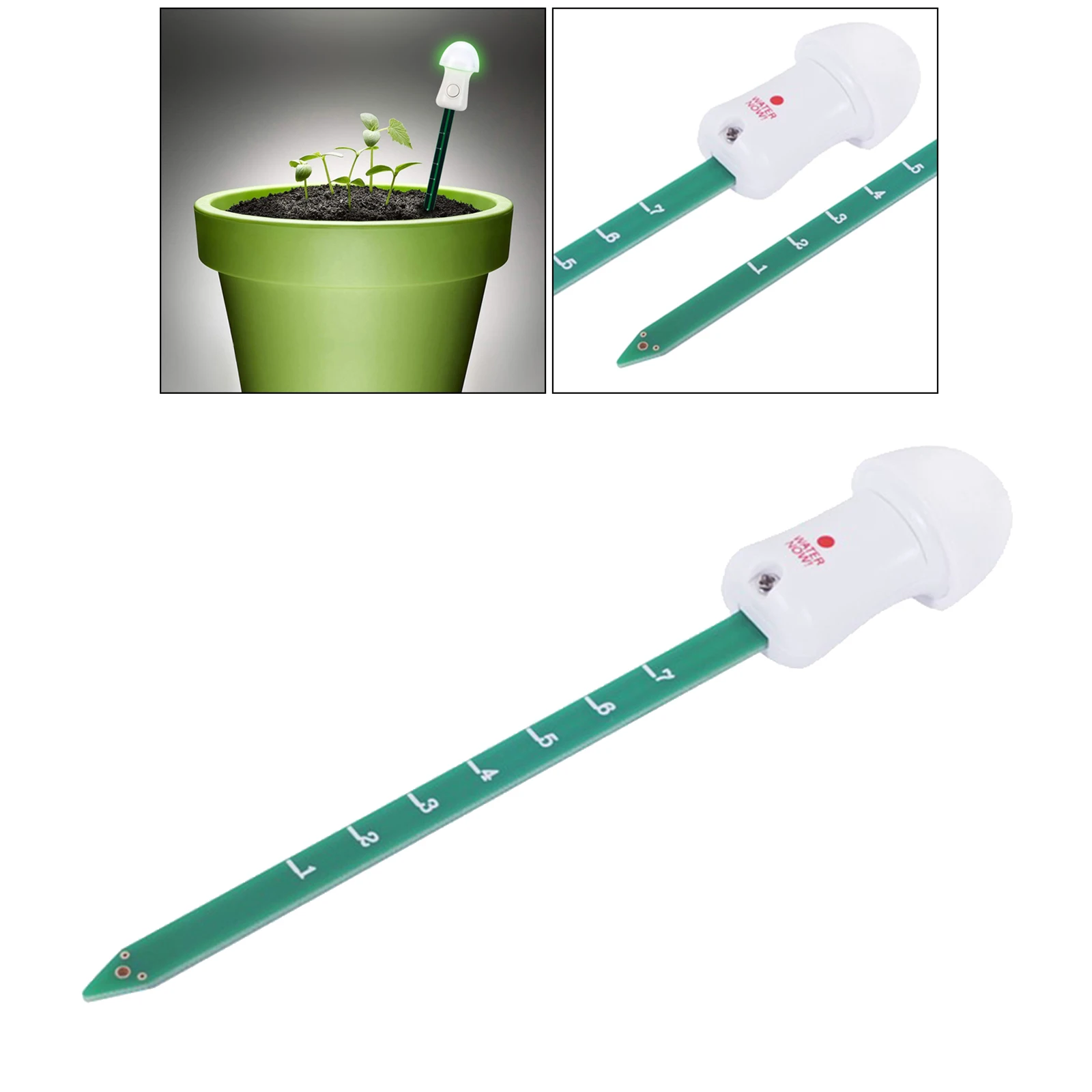 Digital Soil Moisture Meter Plant Moisture Meter for Flower Garden Lawn Plants Gross Sensor Battery Include