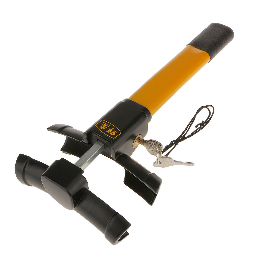 Car Anti theft Lock Steel Steering Wheel Lock  Anti Theft Protection Security Locking Device T Type Lock With 2 keys