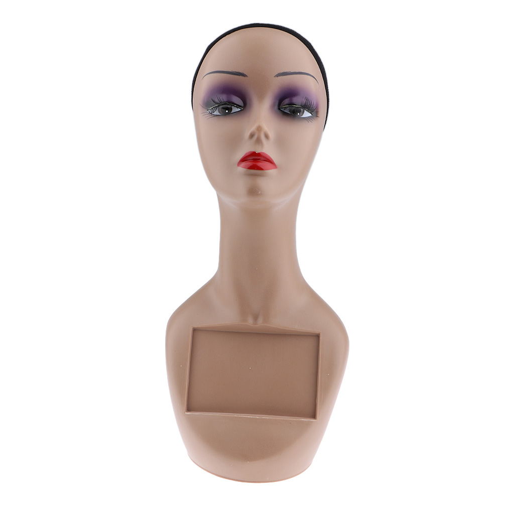 Mannequin Head Pro Cosmetology Wig Holder Hats Necklace Display Stand Model