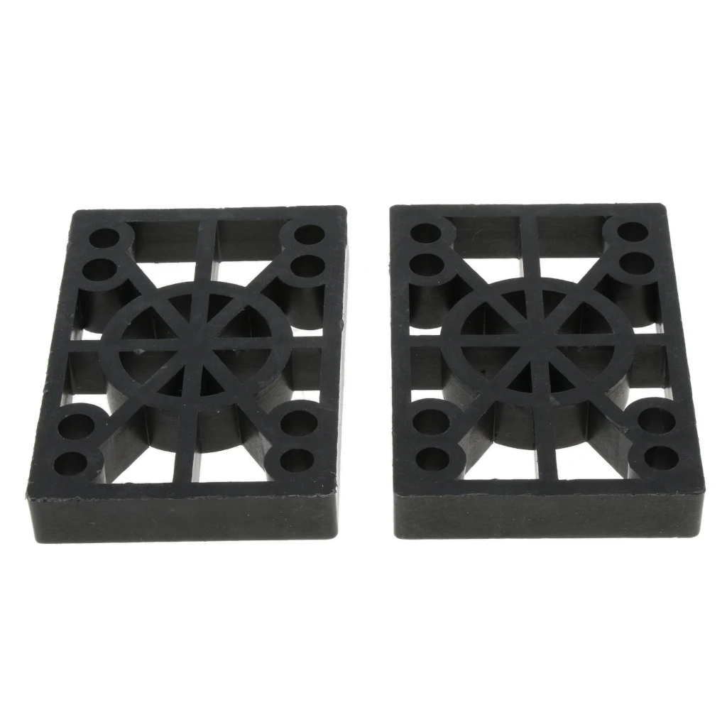 2Pcs Hard Plastic Skateboard Risers Hard Plastic Longboard Shock Pads