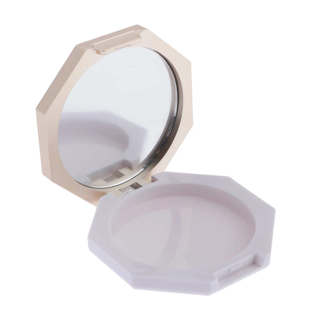 Portable Empty Refill DIY Make-up Powder Blusher Case Container With Mirror