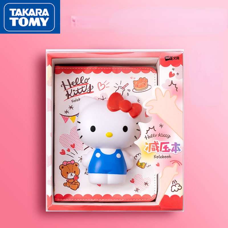 Bonito dos Desenhos Bloco de Notas Takara Tomy Animados Kitty Descompressão Notebook Criativo Mão Ledger Olá 1 Takara tomy bonito dos desenhos animados olá