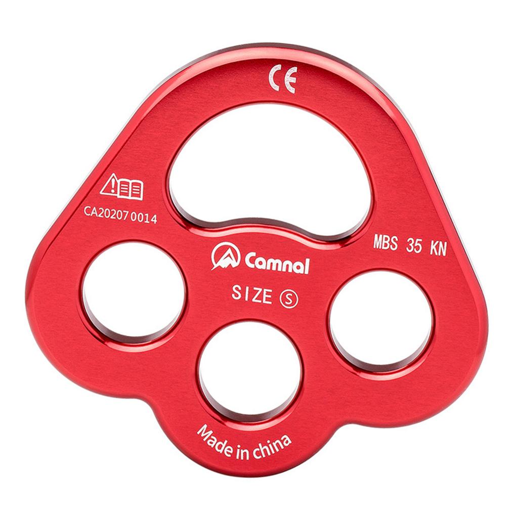 35 KN Climbing Descender Rigging Plate Heavy Duty & High Strength Rappel Device