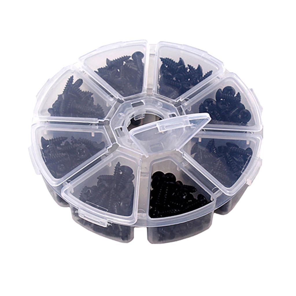 400pcs Black Guitar Pickguard Mounting Screws for Electric Guitar Bass Accs