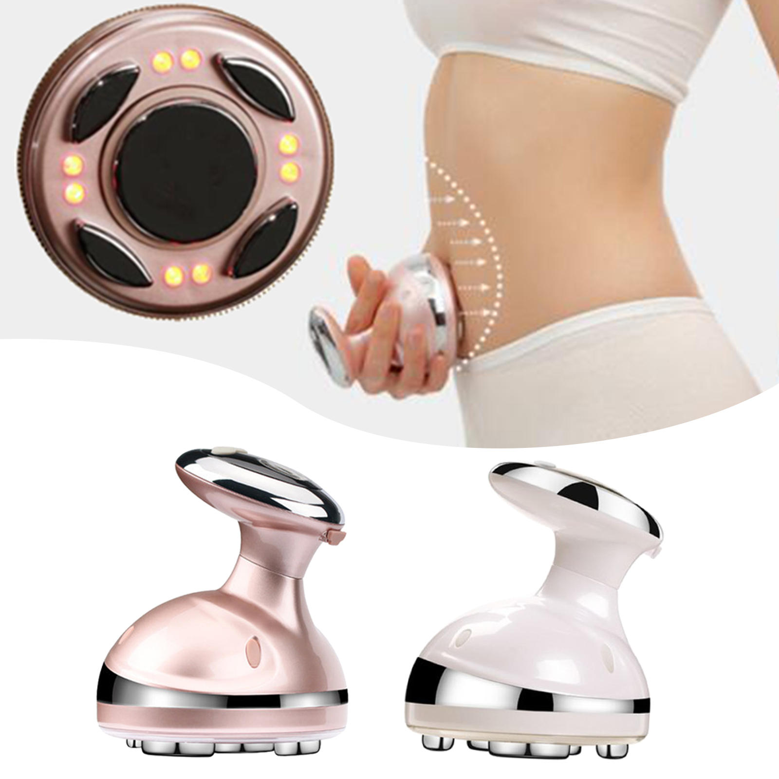 Ultrasonic RF Slimming Instrument Burner Blasting 4 Modes Body Massager for Arm Body Shaping USB Charging Beauty Body Equipment
