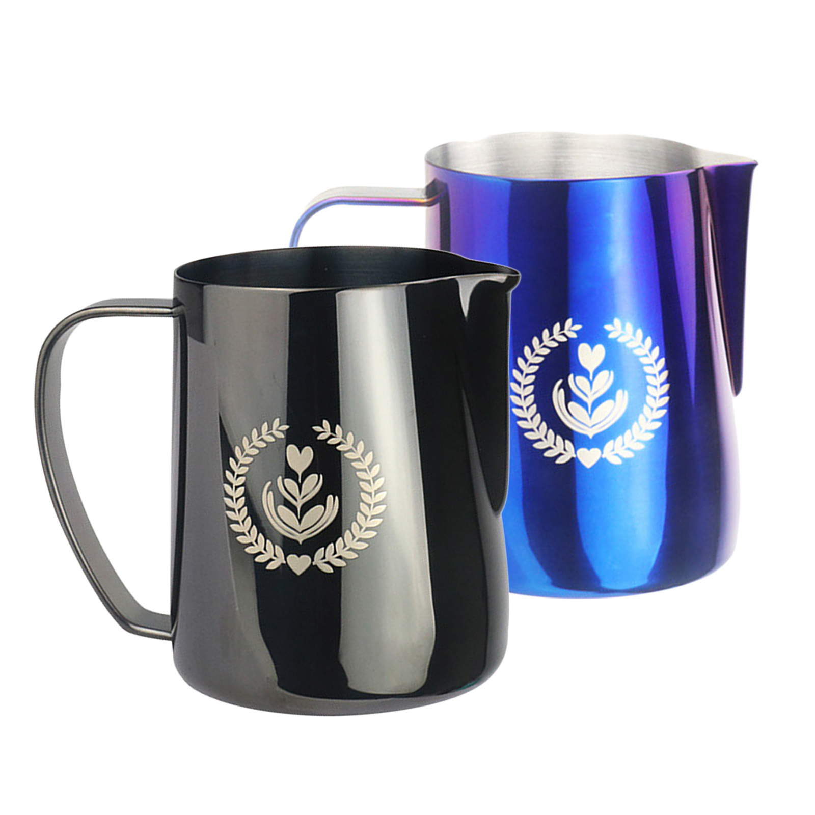 Commercial Grade Stainless Steel Frothing Pitcher, 12-Ounce Frothing Pitcher, Milk Froth Pitcher