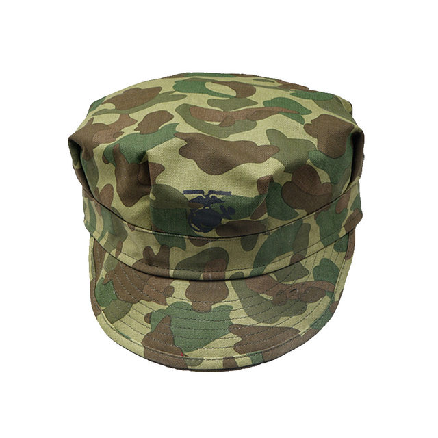 WW2 US Soldier Camo Cap with Sun Visor for Men Hat American