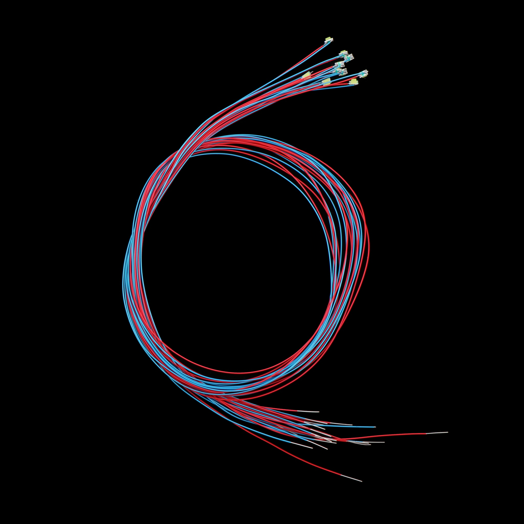 10/set Red Flash LED Light w Wire for Park Garden Military Model Layout Kit