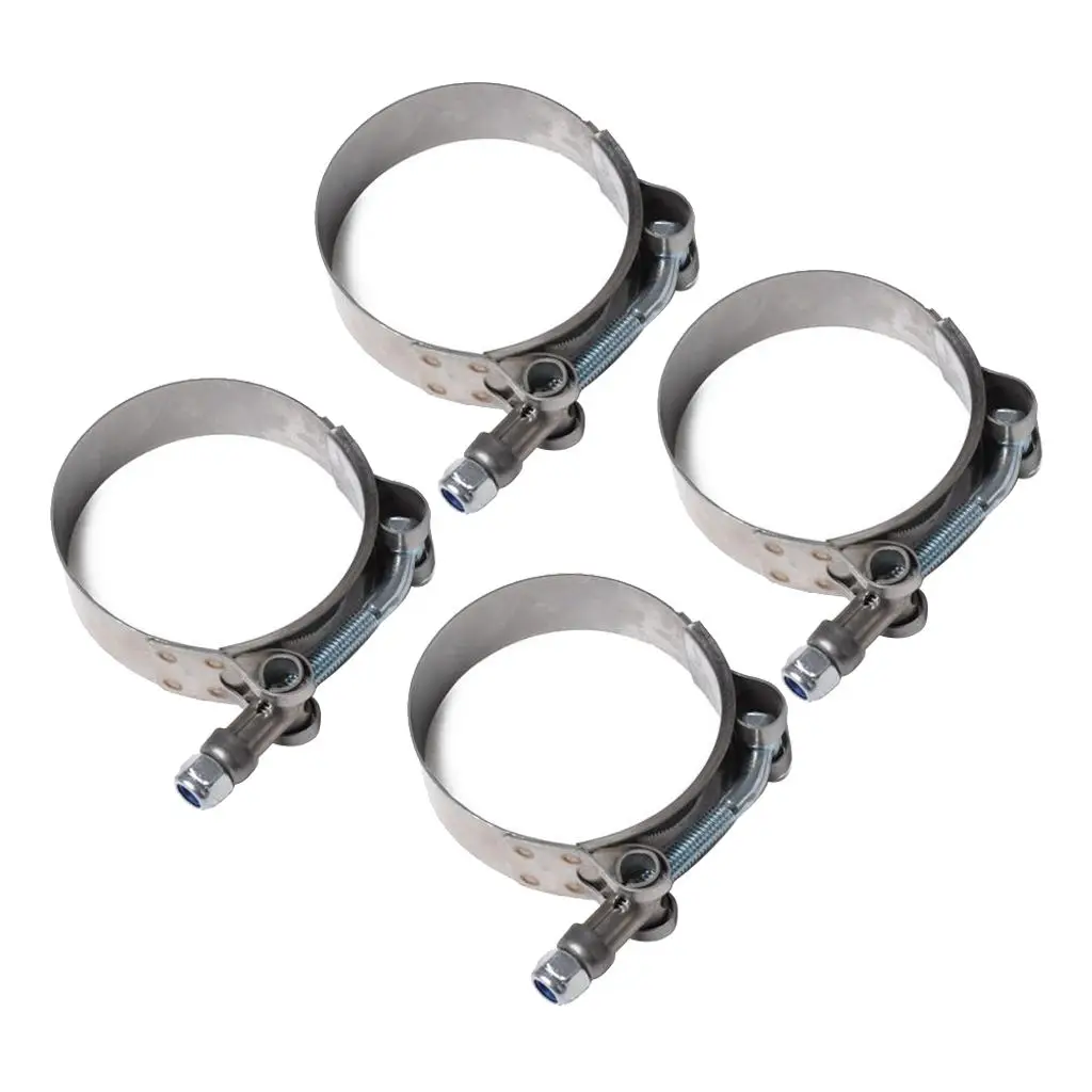 4x 301 Stainless Steel T  Clamps 57MM-65MM For Hose (2.24