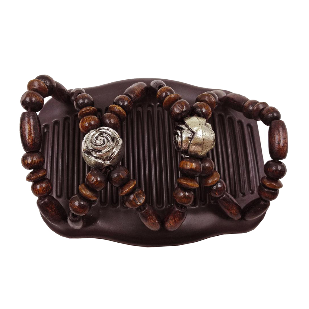 Beaded Double Magic Hair Comb Clips Hair Clip Elastic Comb Comb Side Comb Hair