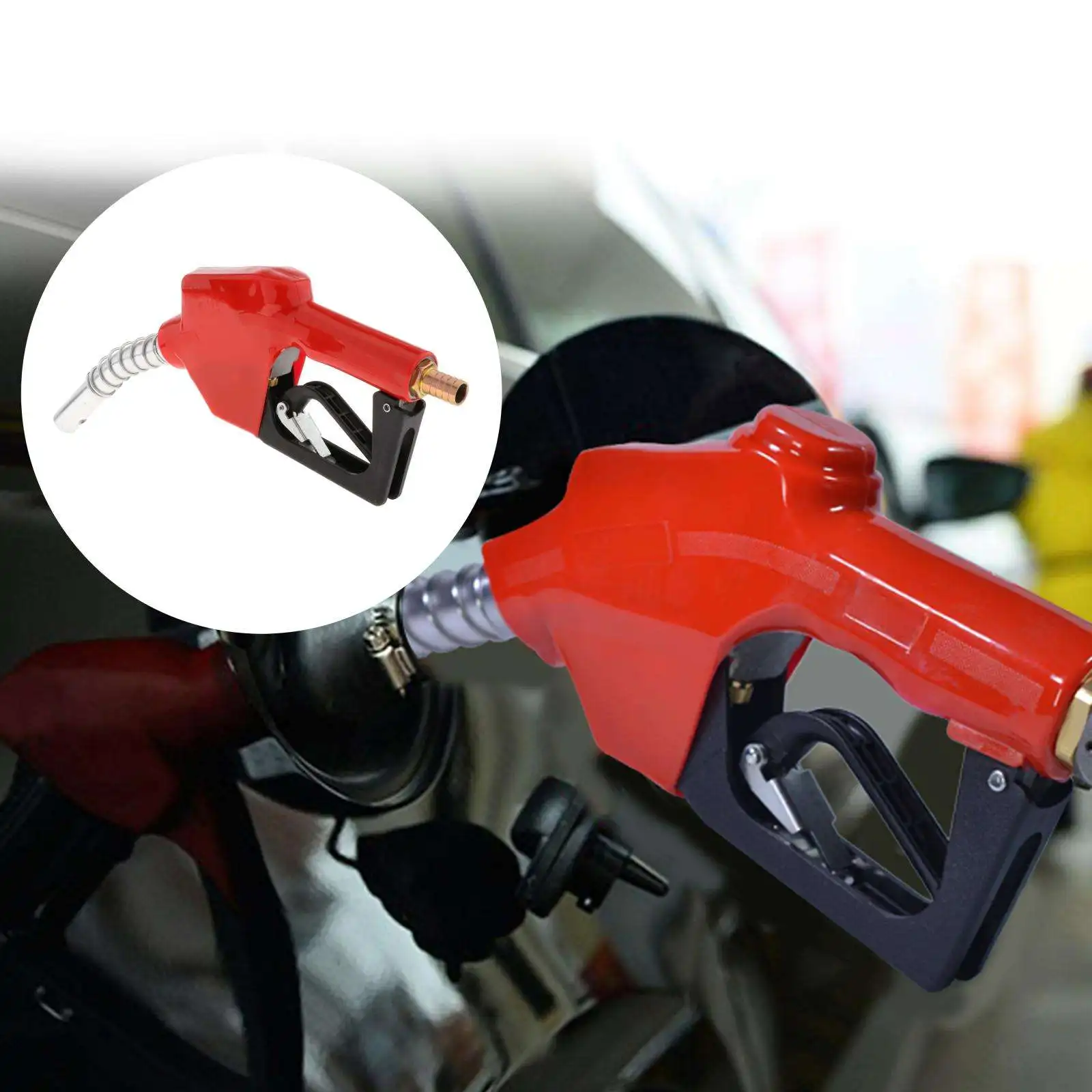 Aluminum Automatic Fuel Nozzle Auto Shut Off Petrol Refilling 0-60L/min 0.18MPa Fuel Oiler Dispensing Tool