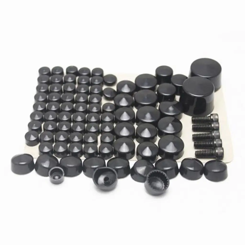 Plastic Bolt Lug Nut Caps Covers Set for Harley Twin Cam  2007-2016