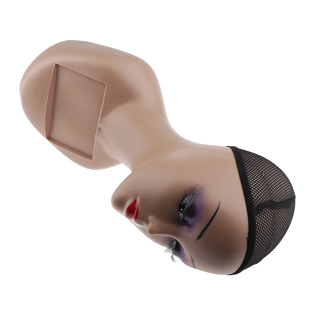 Mannequin Head Pro Cosmetology Wig Holder Hats Necklace Display Stand Model
