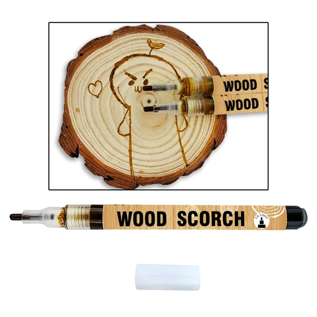 Wood Burning Pen Marker High-Density Scorch Pen For Wood Burning 3 Pcs  Woodburning Kit DIY For Wood Lovers Party Decorating Gift - AliExpress