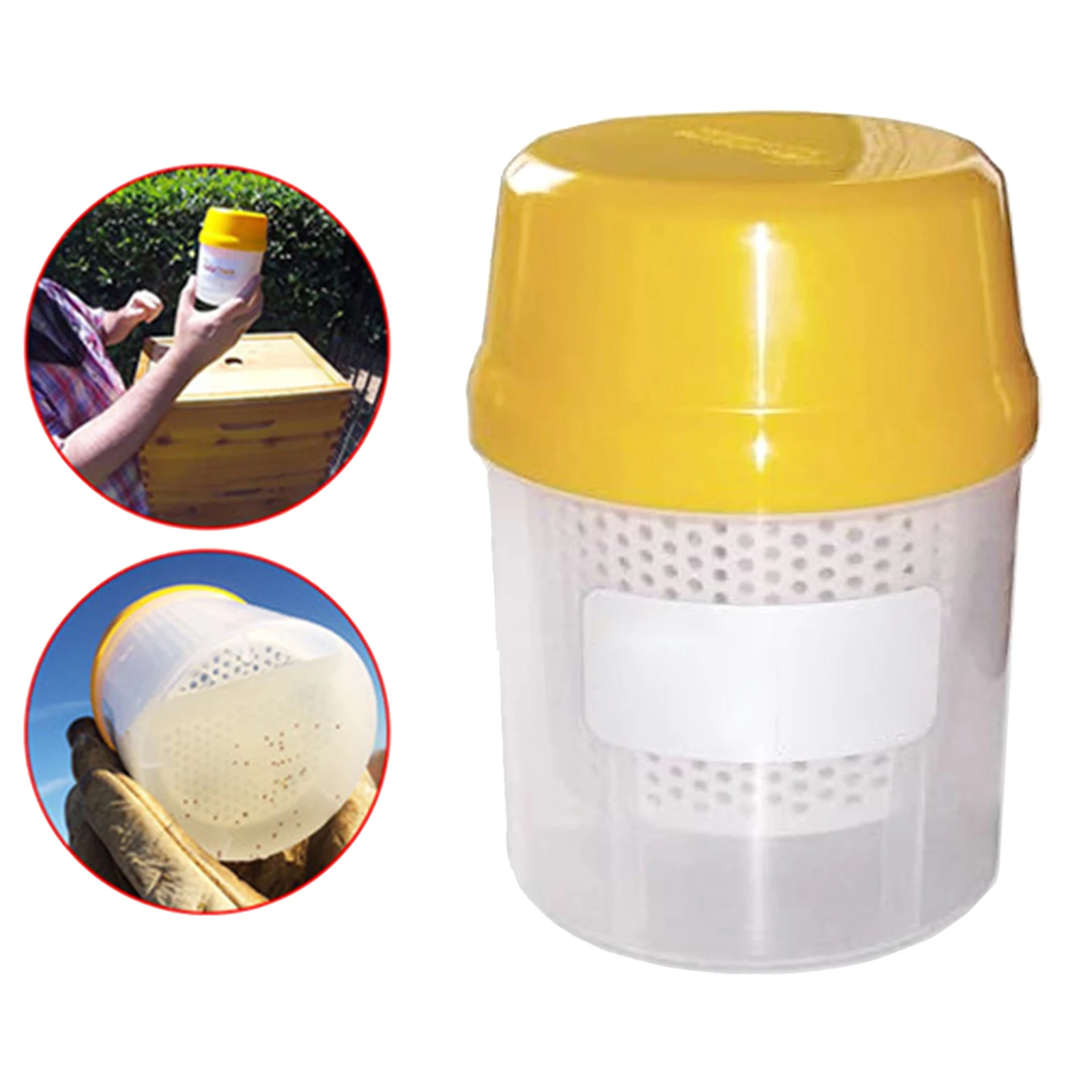 Plastic Varroa Shaker Counting Mite Killer Measuring Bottle for Beekeeper Beehive Bees Beekeeping Equipment Tool