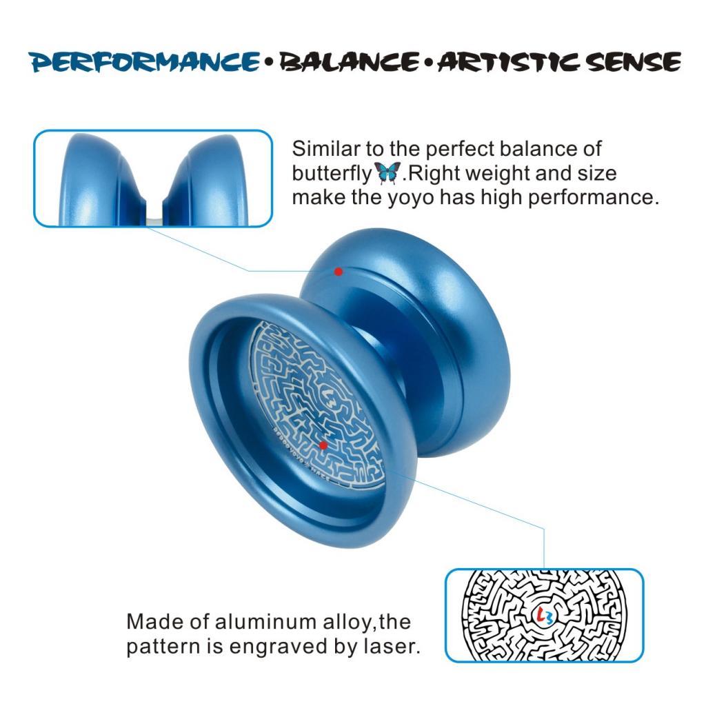 Cool Aluminum Professional Alloy Yoyo Clutch Speed Ball Bearing String Trick Toy