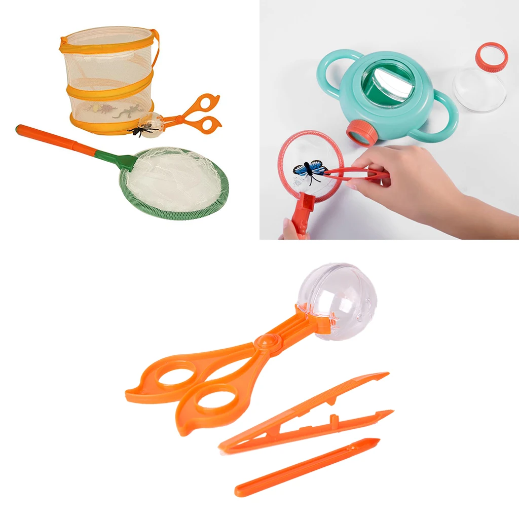 Bug Catching Kit Stem Nature 3x Bug Catcher for Outdoor Explorer Camping Children Age 3 4 5 6 7 8