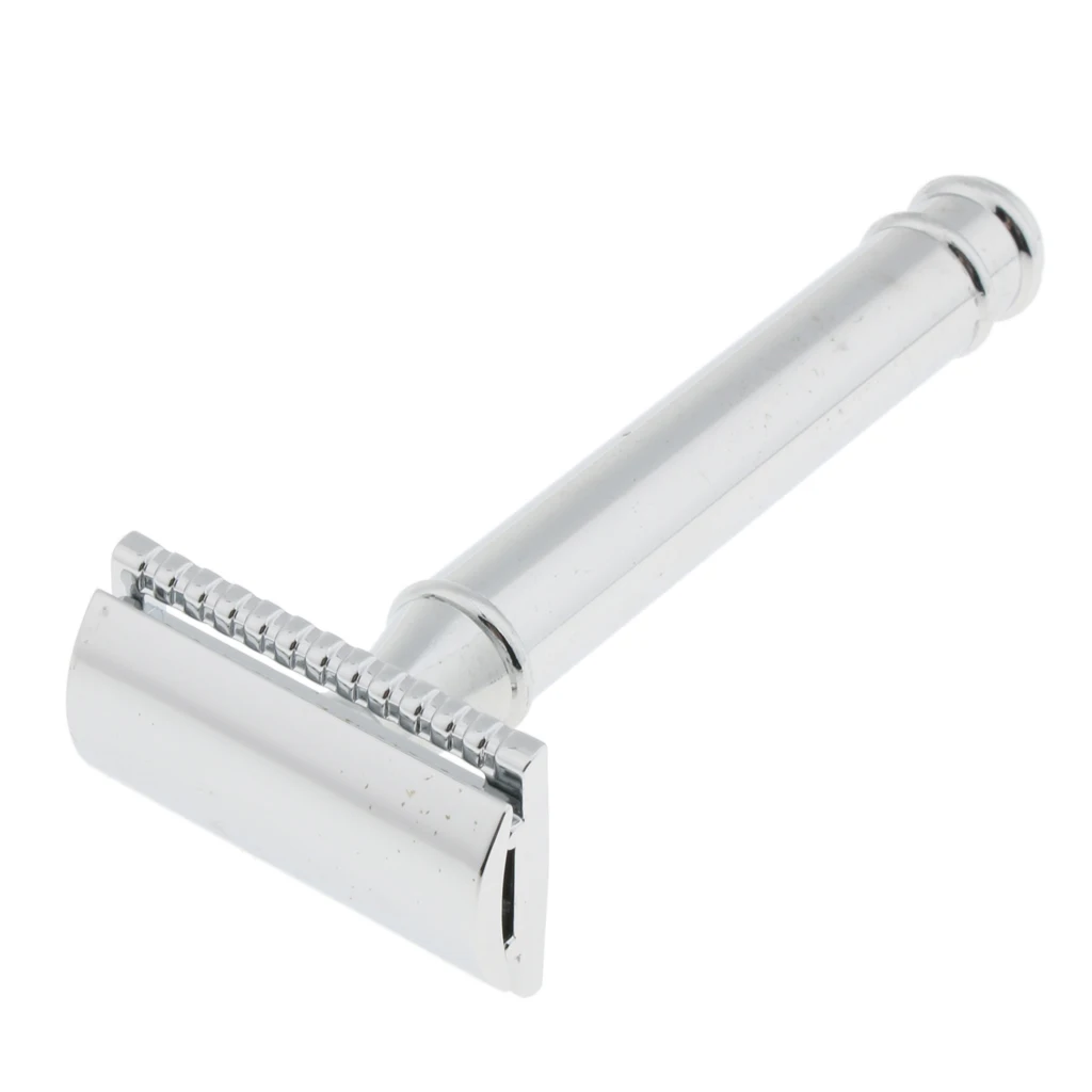 Men Metal Double Edge Safety Razor Beard Removal Grooming Tool Shaver Sliver