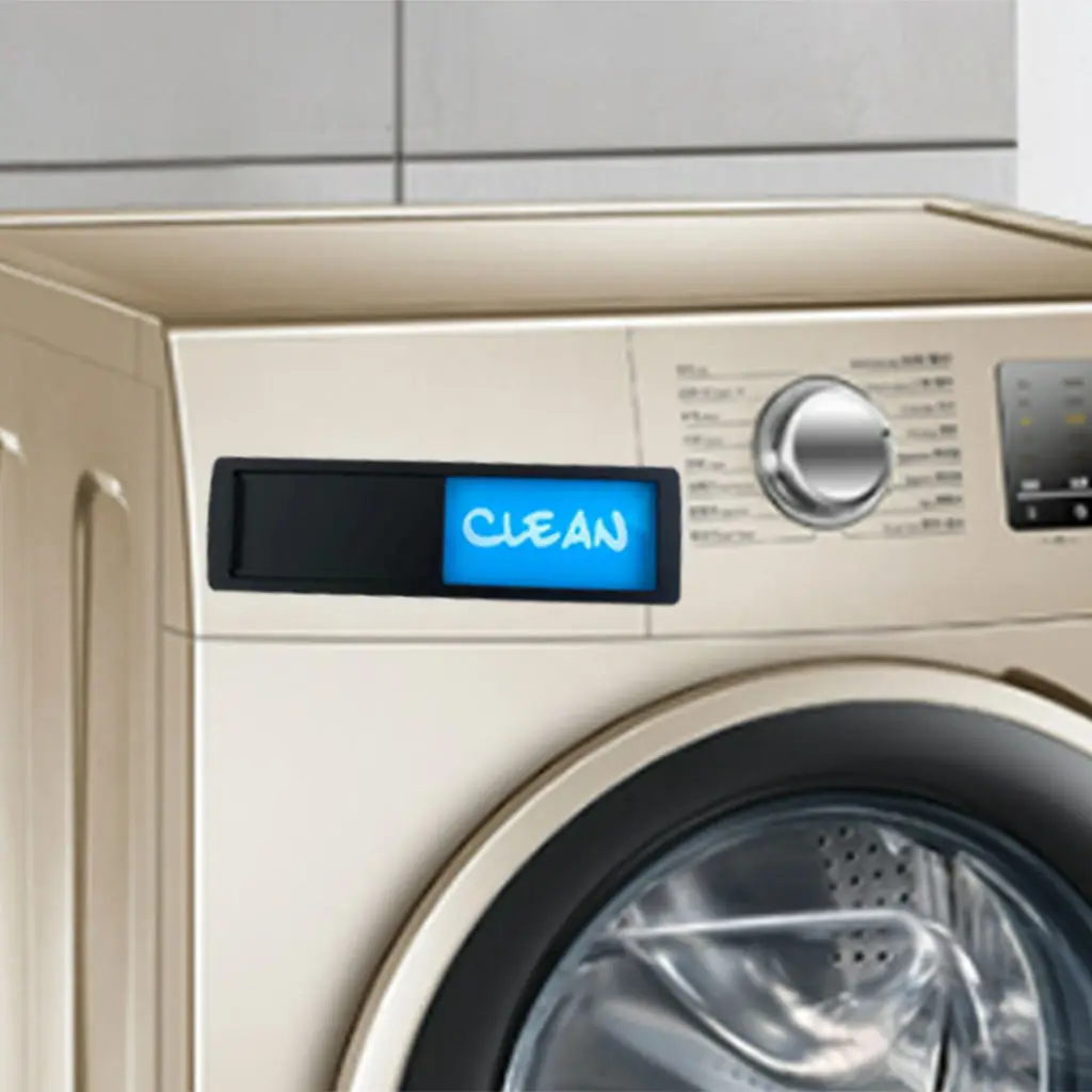 Sleek Dishwasher Magnet Clean Dirty Sign Washing Machine Indicator Non-Scratching Strong Soft Magnet Reminder