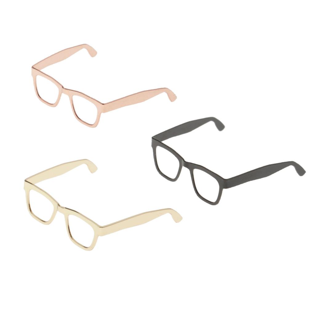 1/6 Action Man Soldier Military Hobbyists Alloy Glasses Accs 2.6x2.5cm