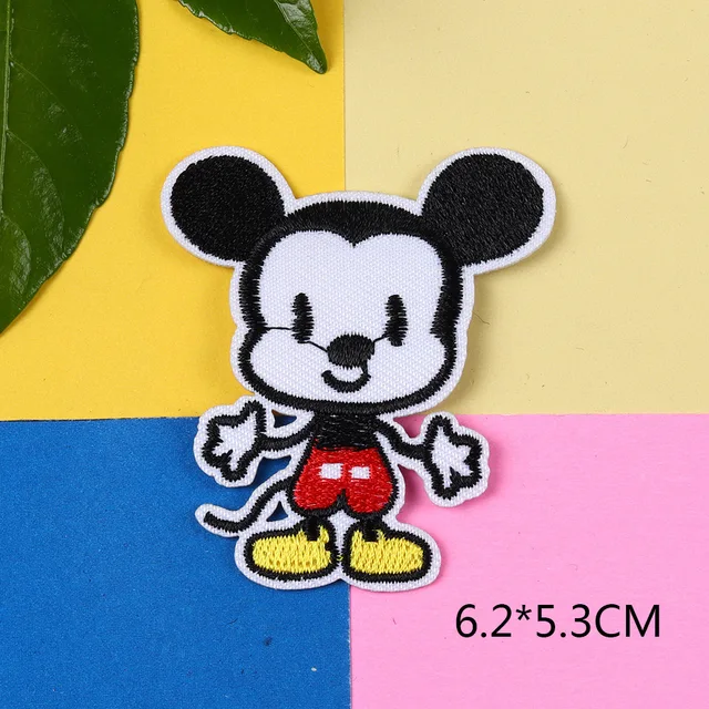 Mickey Mouse Cartoon 5.2cm x 8.2cm Iron On Applique Embroidery