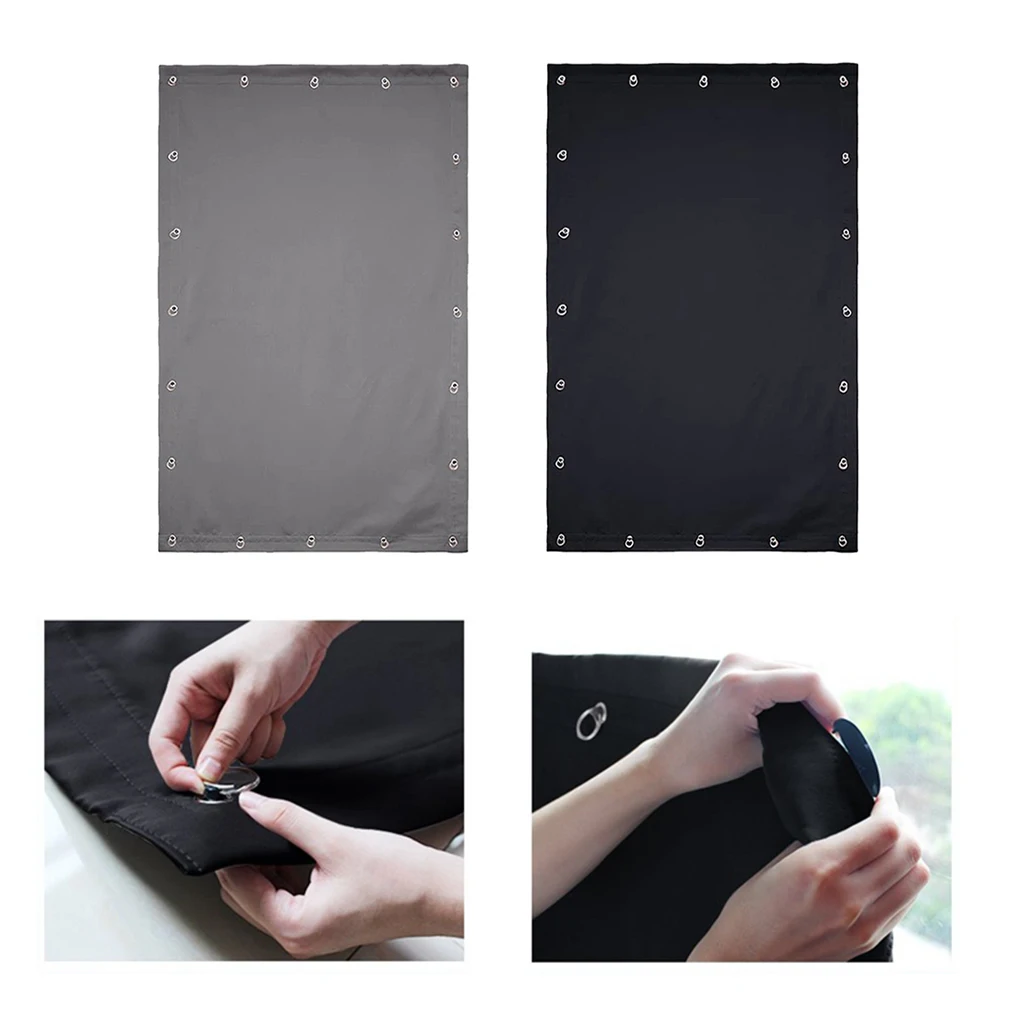 Self-Adhesive Blinds Blackout Windows Curtains for Kitchen Bathroom Balcony Shades Roof Office Window