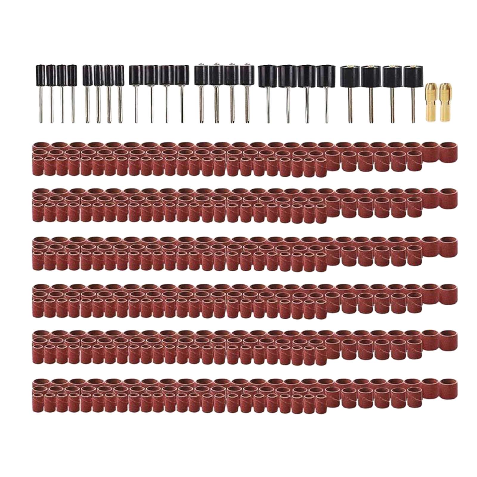 458PCS Sanding Band Sander Sleeves Machine Bits 80# 120# 240# 320# 400# 600#