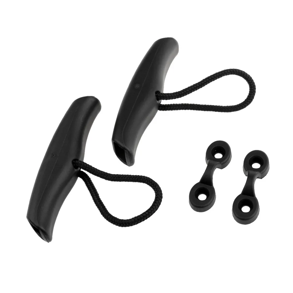 2Pcs Kayak Canoe Boat Toggle Carry Handles Replacement Accessories with Deck Loops Pad Eyes Tie Down