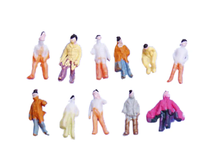 100pcs Miniature Passenger Figurine Model Decor Toy Scale Model 1: 200/220