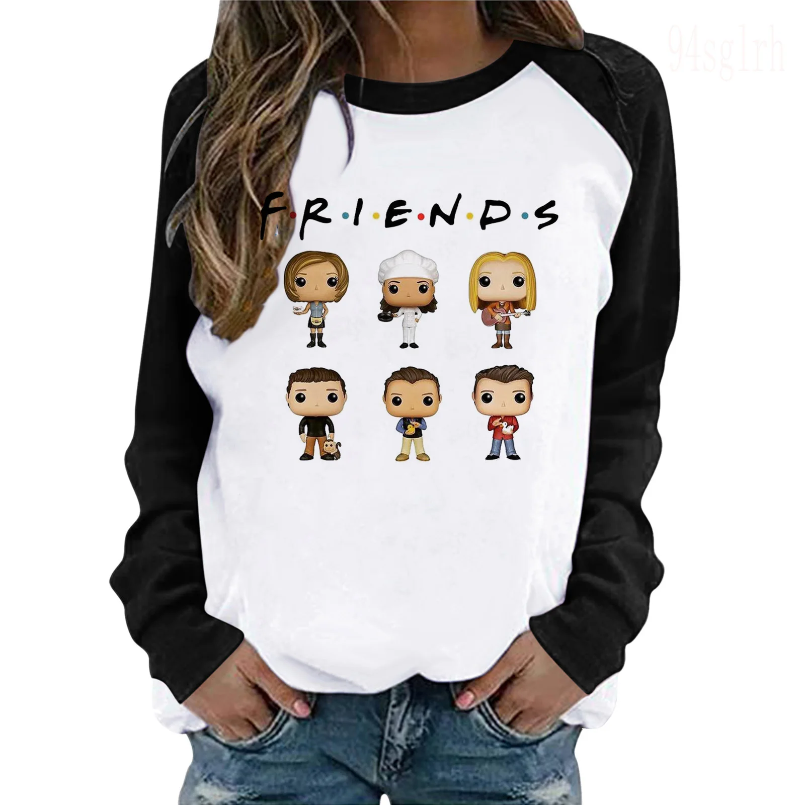New Friends Tv Show Funny Cartoon T Shirt Women Aesthetic Best Friends Graphic T-shirt Streetwear Long Sleeve Tshirt Tops Female graphic tees
