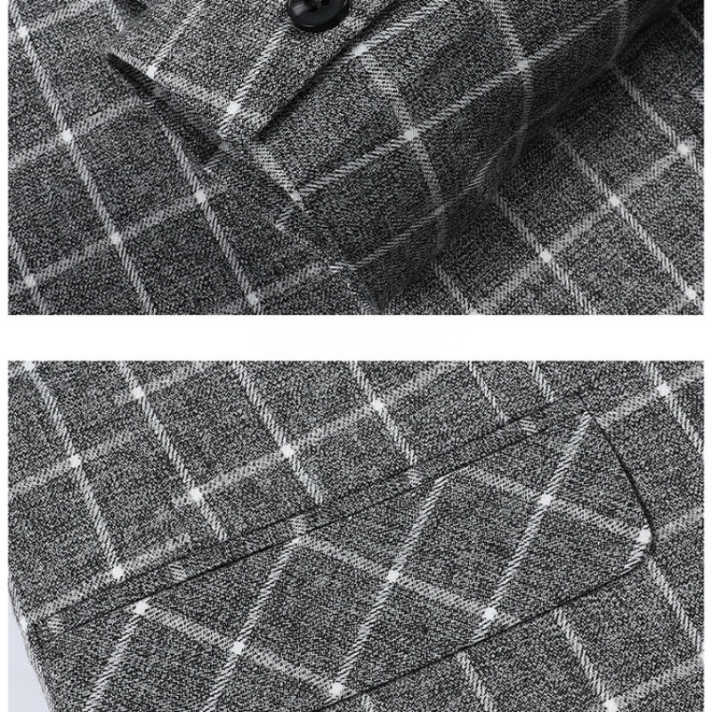 de moda xadrez masculino formal negócio terno