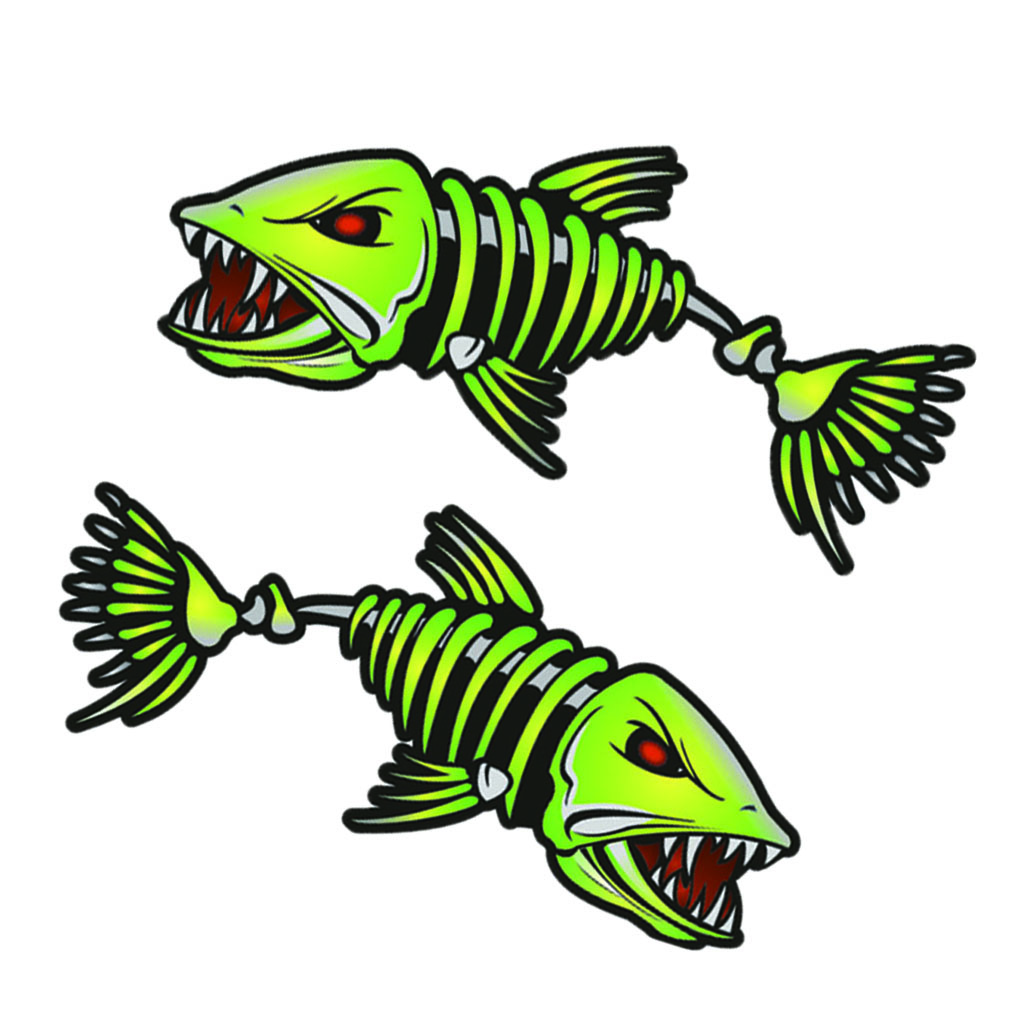 Kayak   Sticker       Bone   Decal   Self   Adhesive   Fishing   Car   Window